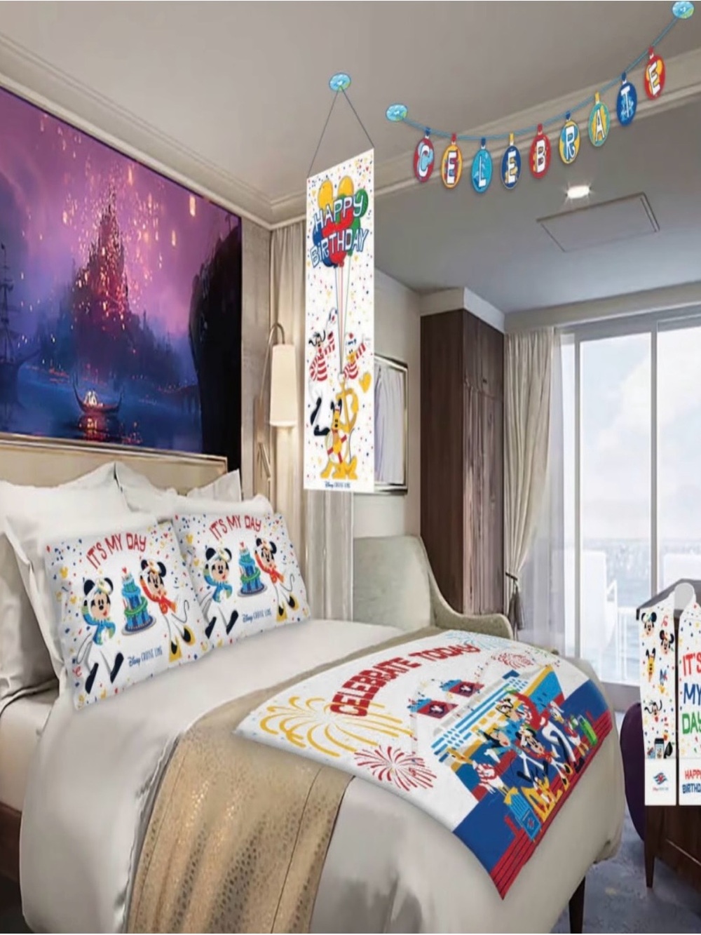 Disney Mickey & Friends 'Celebrate Today' Bright Multicolor Bedding - Picture 5 of 10